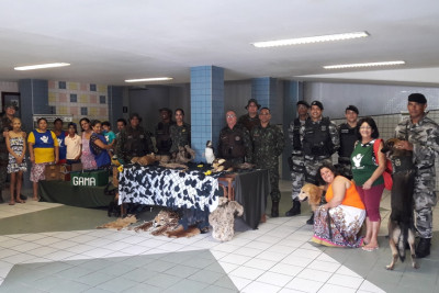 COPPA e Batalhão de Choque promovem atividade para as crianças